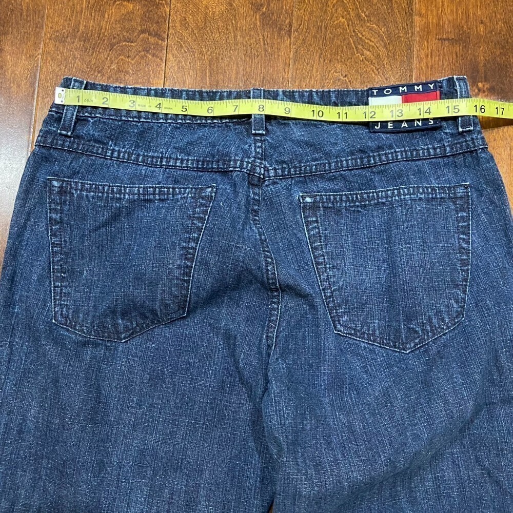 Tommy Hilfiger Vintage Y2K Dark Denim Boot Cut Jeans Women's Size 13 / 32 - Picture 8 of 11
